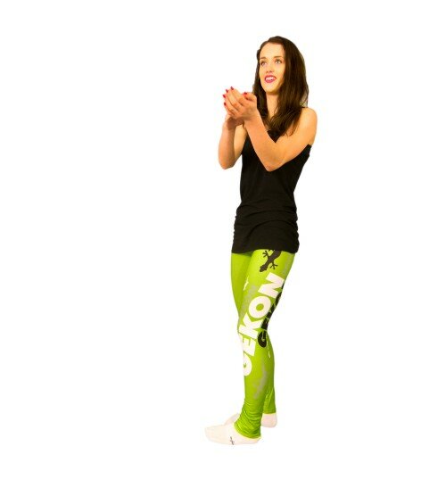 Športové legíny GEKON® 804 Planet Green